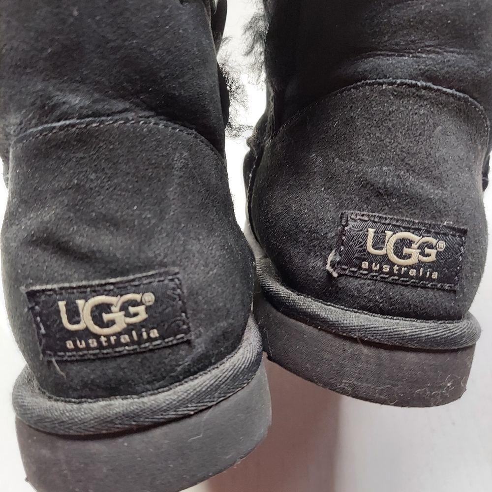 Ugg Bailey Button Bootie Shearling Black - image 5